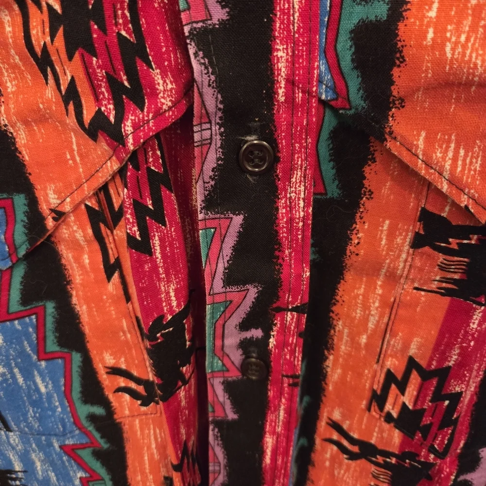 Vintage Wrangler Men's Brushpopper  Southwestern Aztec